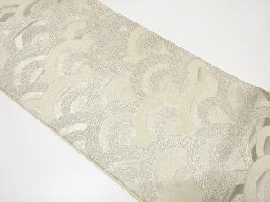 アンティーク　青海波模様織り出し袋帯（材料）